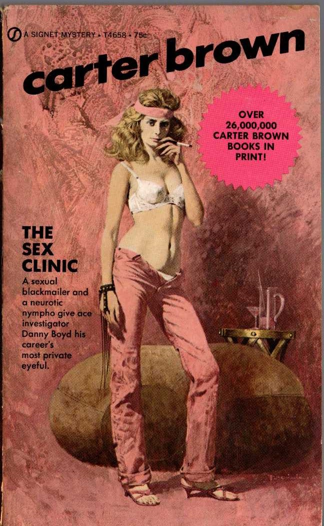 Carter Brown  THE SEX CLINIC front book cover image