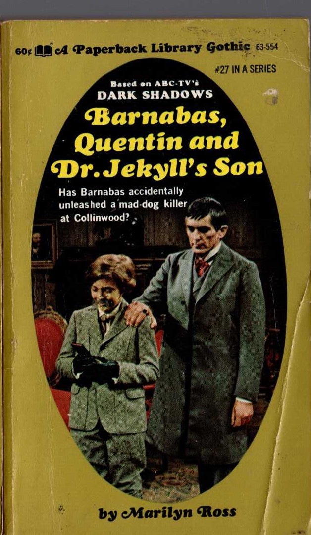 Marilyn Ross  BARNABAS, QUENTIN AND DR. JEKYLL'S SON front book cover image