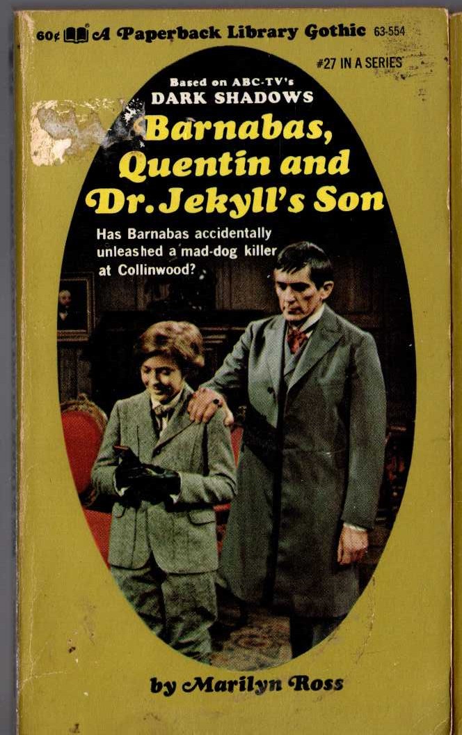 Marilyn Ross  BARNABAS, QUENTIN AND DR. JEKYLL'S SON front book cover image