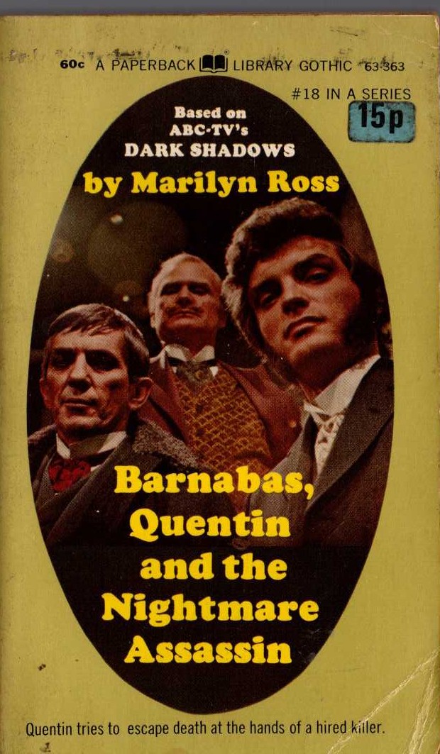 Marilyn Ross  BARNABAS, QUENTIN AND THE NIGHTMARE ASSASSIN front book cover image