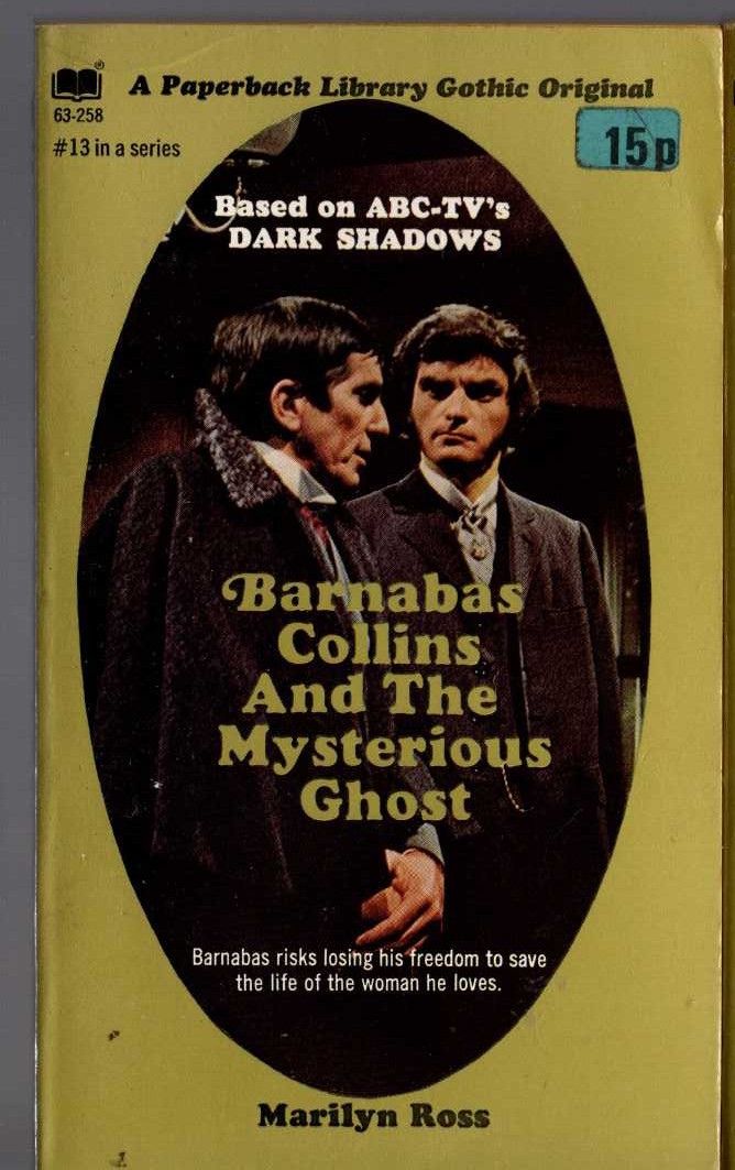 Marilyn Ross  BARNABAS COLLINS AND THE MYSTERIOUS GHOST front book cover image