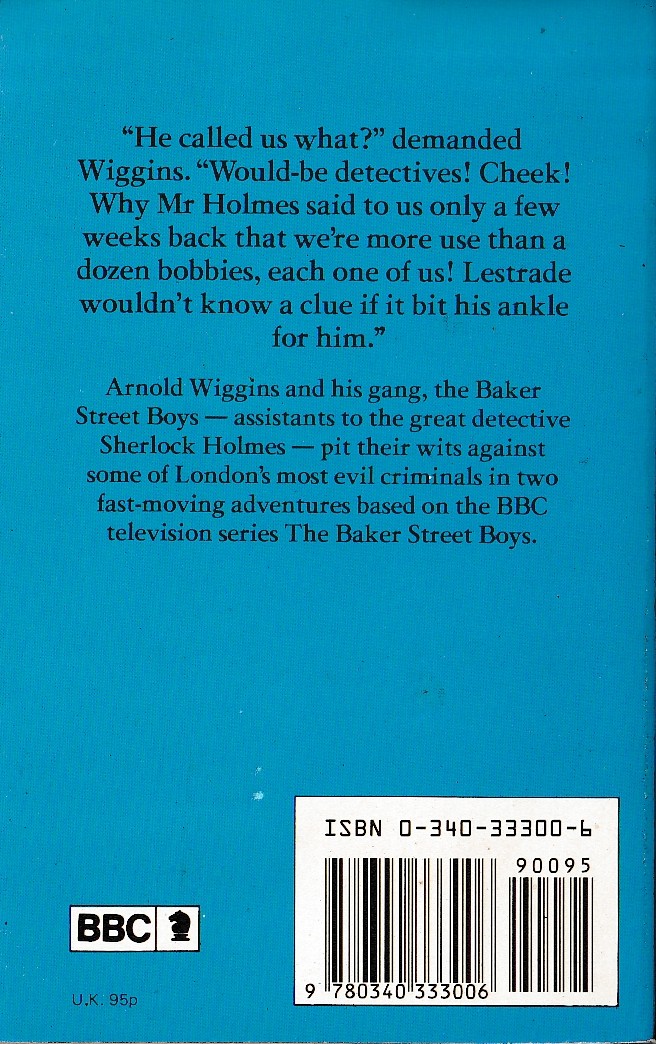 Brian Ball  THE BAKER STREET BOYS (BBC TV) magnified rear book cover image