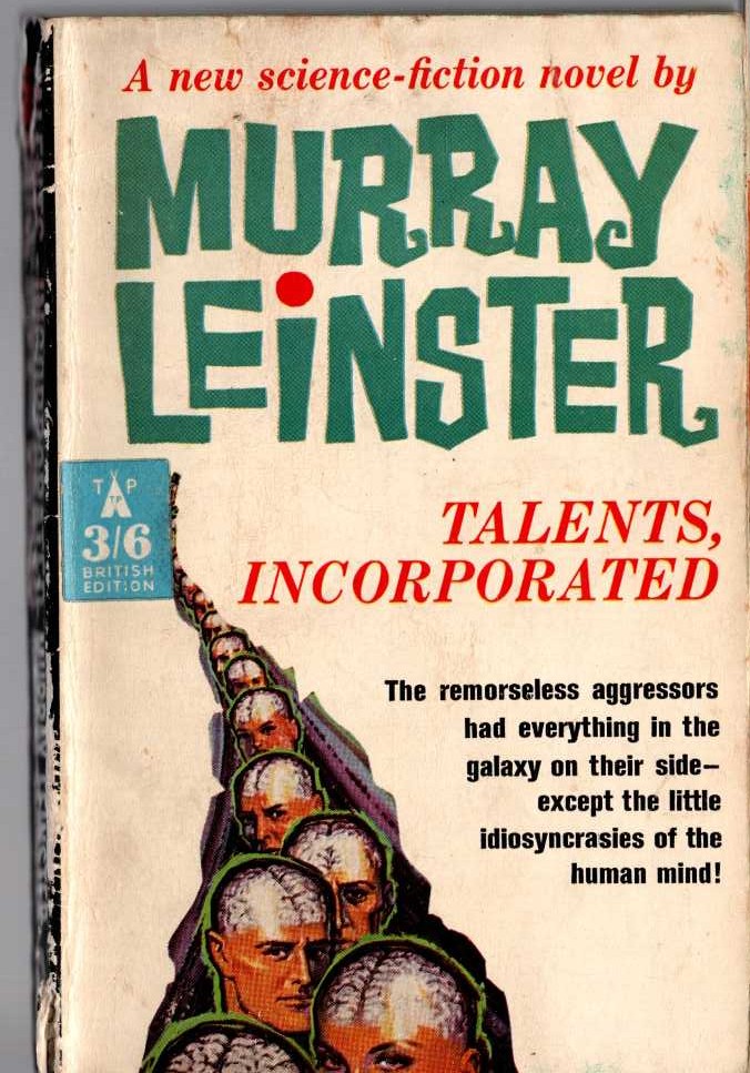 Murray Leinster  TALENTS, INCORPORATED front book cover image