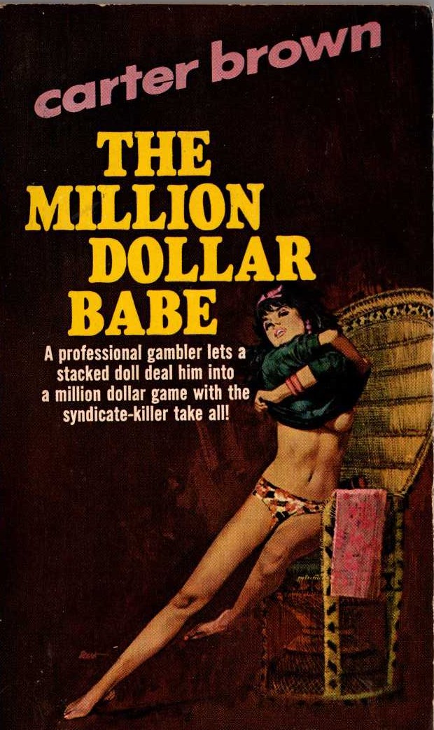 Carter Brown  THE MILLION DOLLAR BABE front book cover image