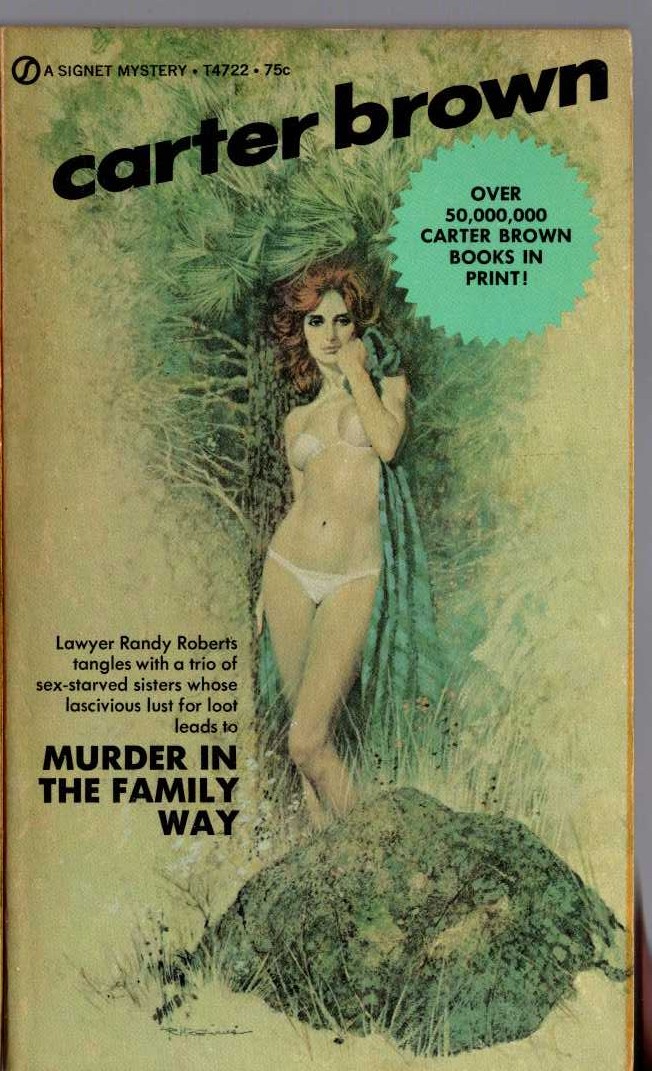 Carter Brown  MURDER IN THE FAMILY WAY front book cover image