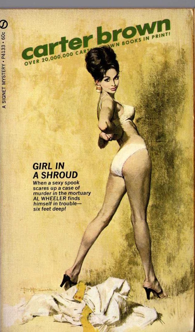 Carter Brown  GIRL IN A SHROUD front book cover image