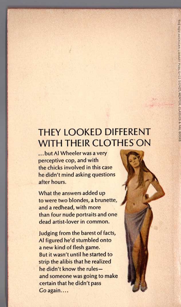 Carter Brown  THE UP-TIGHT BLONDE magnified rear book cover image