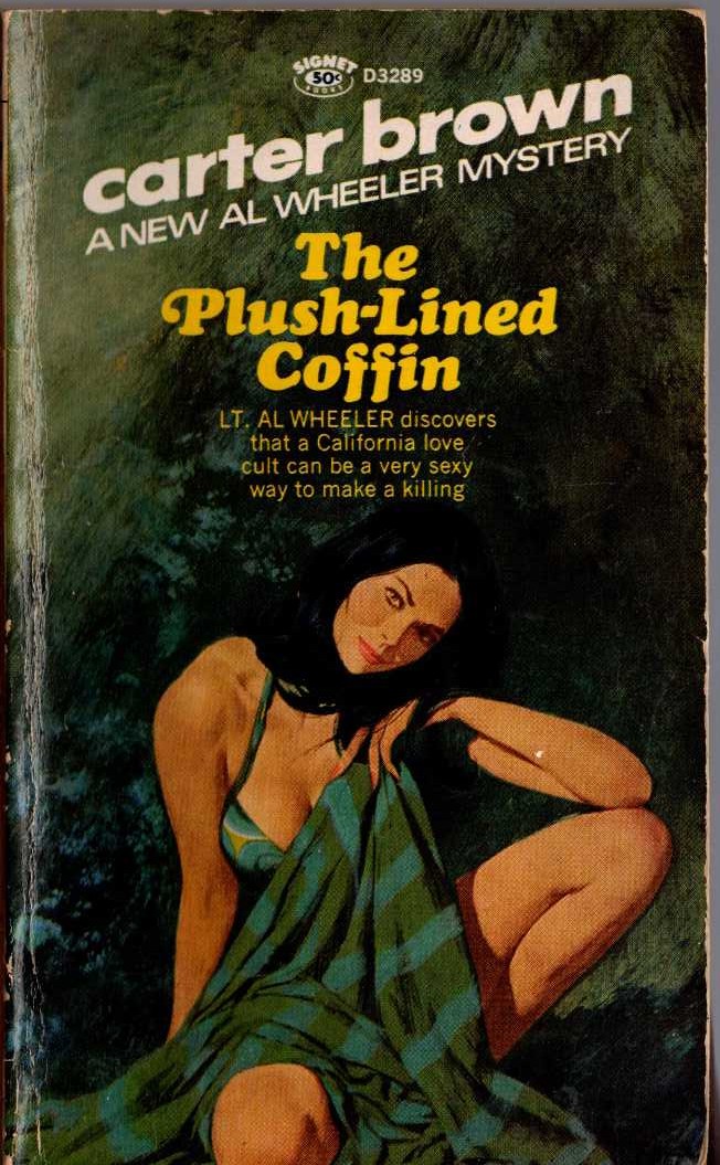 Carter Brown  THE PLUSH-LINED COFFIN front book cover image