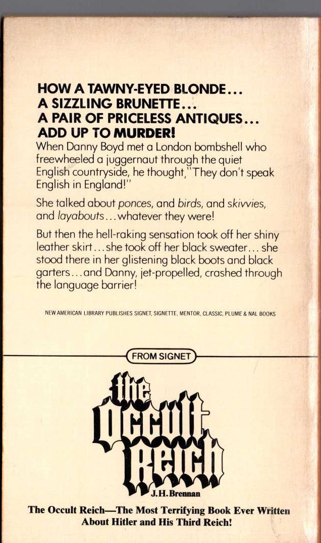 Carter Brown  CATCH ME A PHOENIX! magnified rear book cover image
