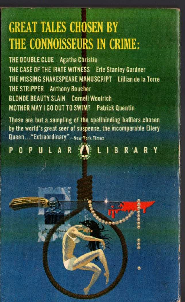 Ellery Queen (edit) ELLERY QUEEN'S TWENTIETH CENTURY DETETIVE STORIES magnified rear book cover image