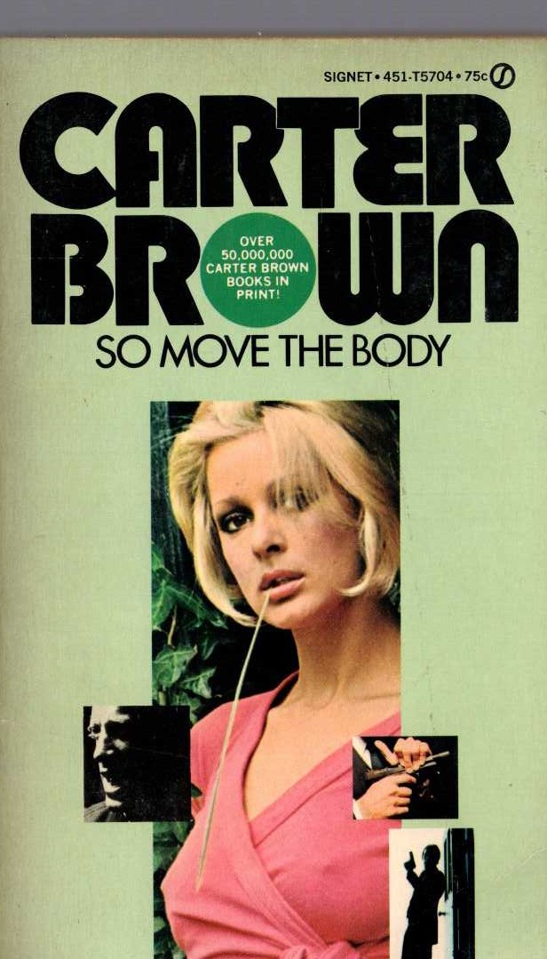 Carter Brown  SO MOVE THE BODY front book cover image