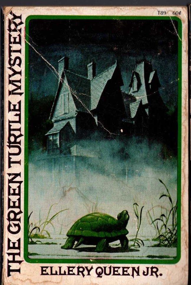 Ellery Queen  THE GREEN TURTLE MYSTERY front book cover image