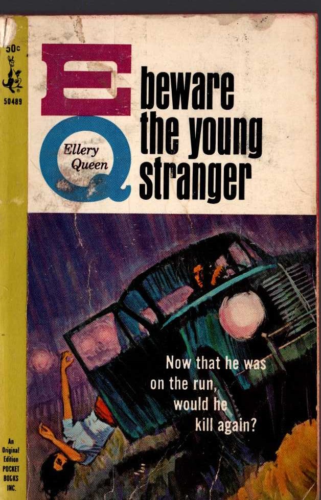 Ellery Queen  BEWARE THE YOUNG STRANGER front book cover image