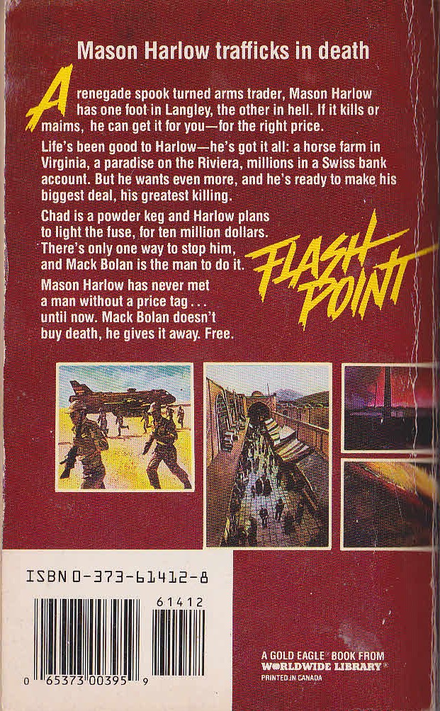 Don Pendleton  MACK BOLAN: FLASH POINT magnified rear book cover image