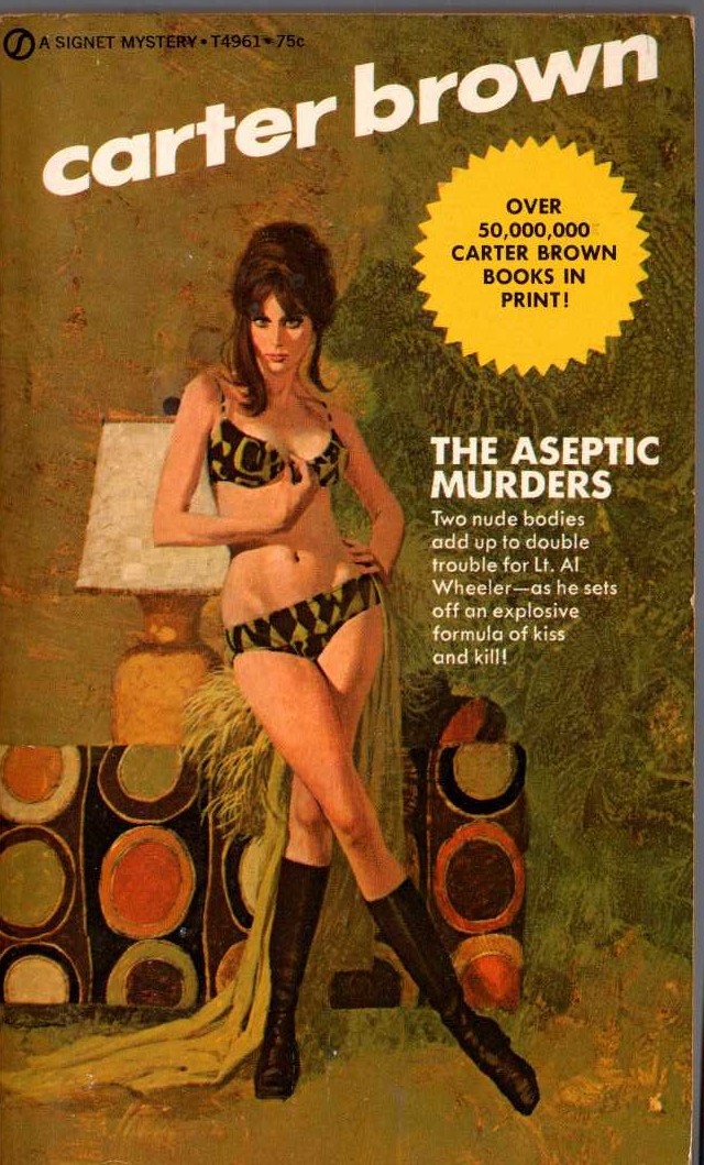 Carter Brown  THE ASEPTIC MURDERS front book cover image