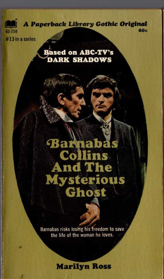 Marilyn Ross  THE SECRET OF BARNABAS COLLINS front book cover image