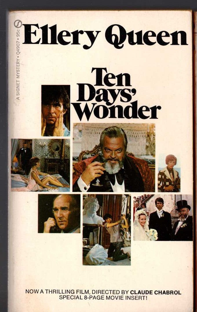 Ellery Queen  TEN DAYS' WONDER (Film tie-in) front book cover image