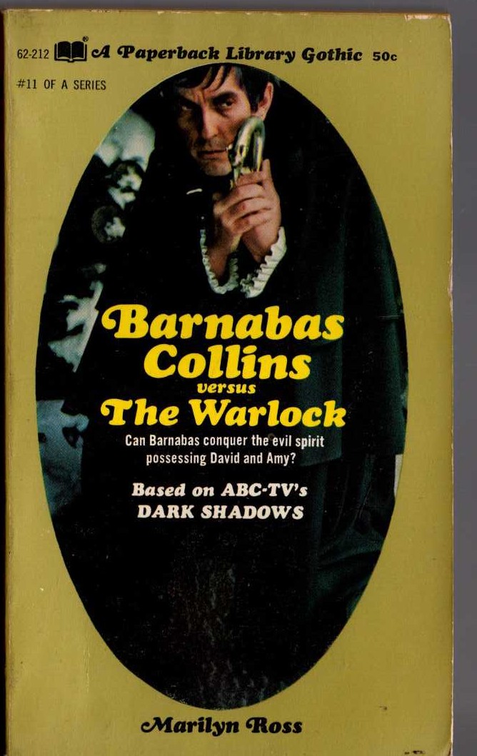 Marilyn Ross  BARNABAS COLLINS VERSUS WARLOCK front book cover image