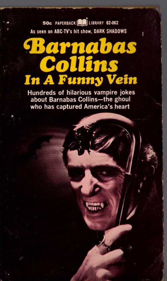 Marilyn Ross  BARNABAS COLLINS IN A FUNNY VEIN (Joke book) front book cover image