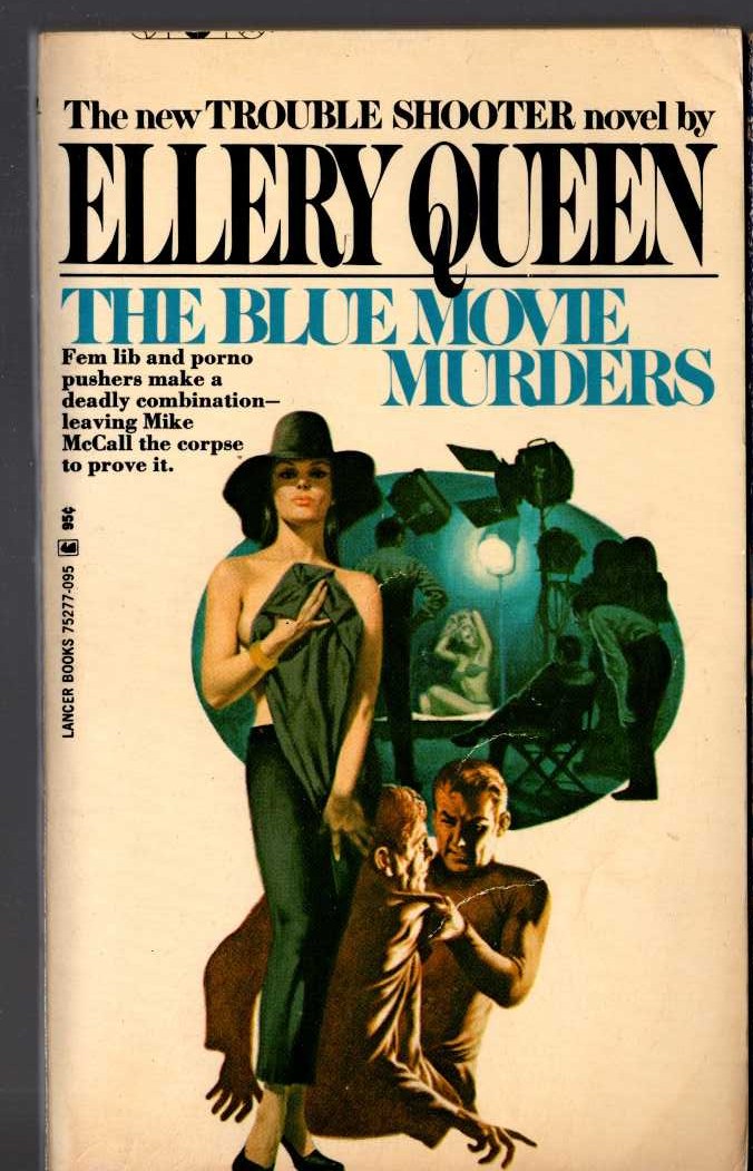 Ellery Queen  THE BLUE MOVIE MURDERS front book cover image