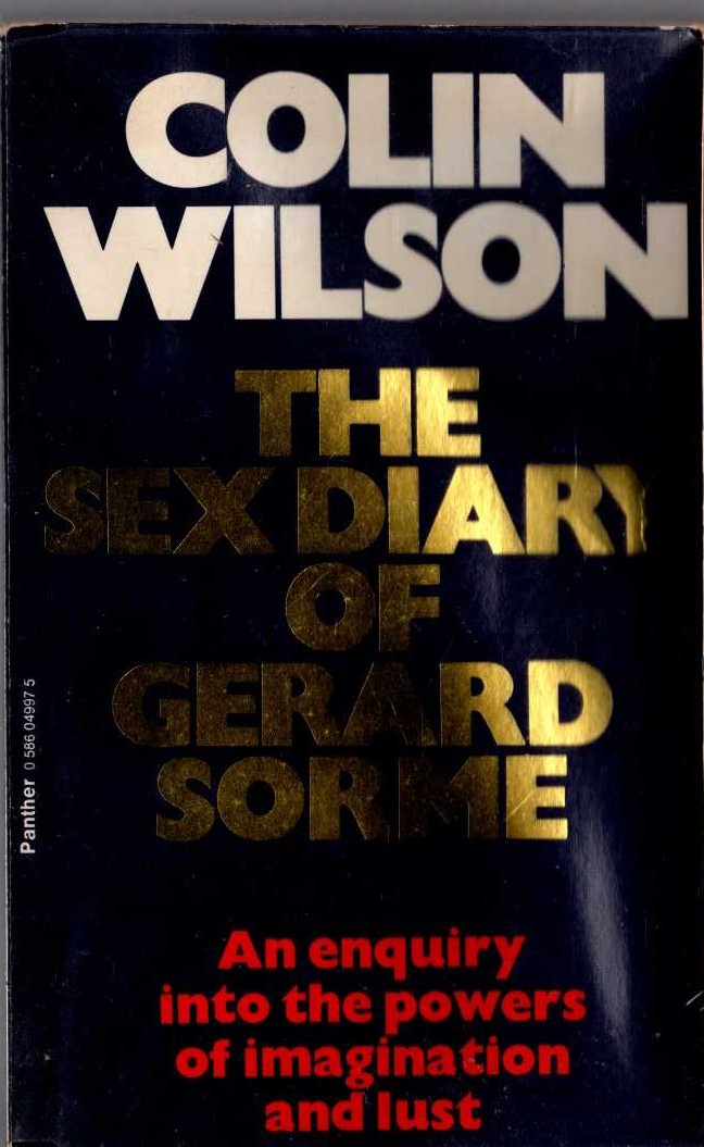 Colin Wilson  THE SEX DIARY OF GERARD SORME front book cover image