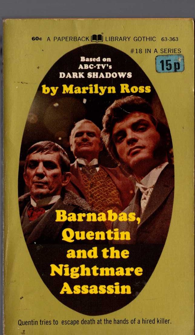 Marilyn Ross  BARNABAS, QUENTIN AND THE NIGHTMARE ASSASSIN front book cover image