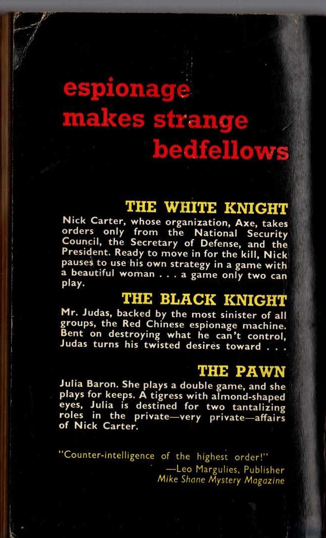 Nick Carter  RUN, SPY, RUN magnified rear book cover image