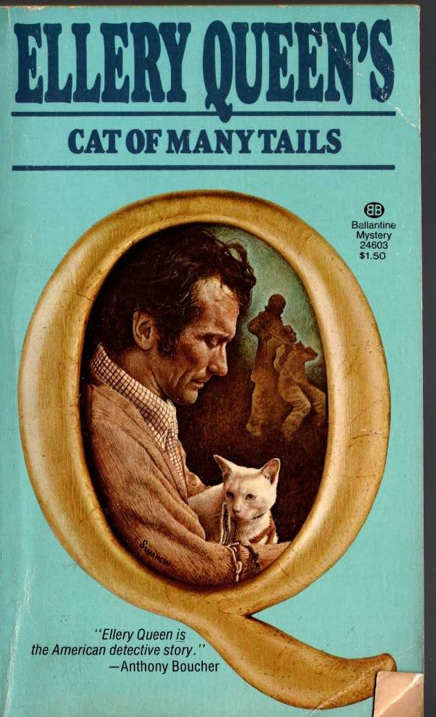 Ellery Queen  CAT OF MANY TALES front book cover image