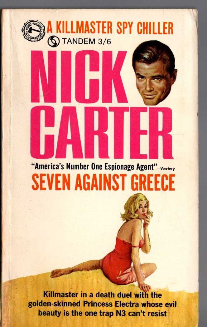 Nick Carter  SEVEN AGAINST GREECE front book cover image