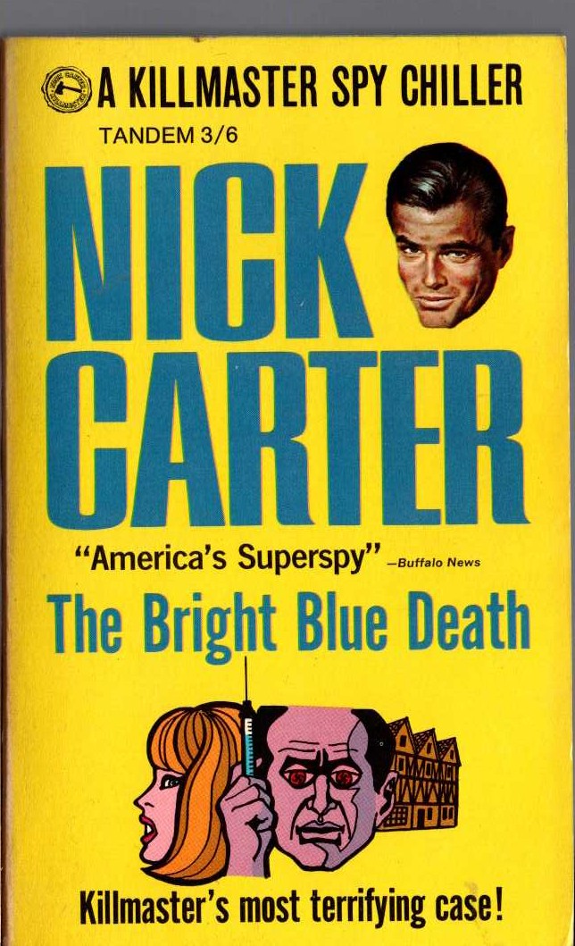 Nick Carter  THE BRIGHT BLUE DEATH front book cover image
