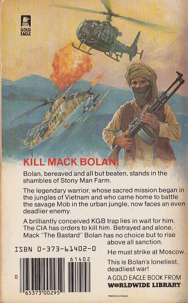 Don Pendleton  MACK BOLAN: TERMINAL VELOCITY magnified rear book cover image