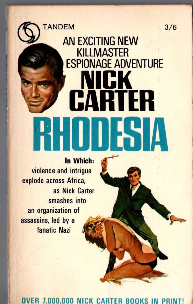 Nick Carter  RHODESIA front book cover image