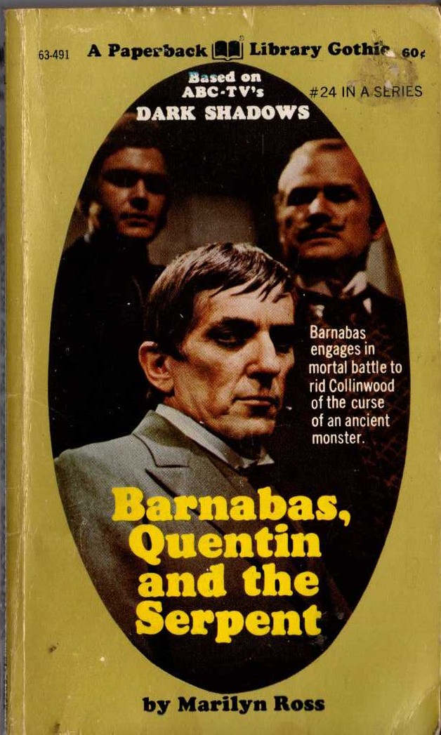 Marilyn Ross  BARNABAS, QUENTIN AND THE SERPENT front book cover image