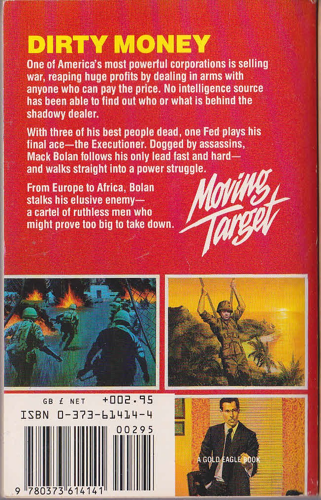 Don Pendleton  MACK BOLAN: MOVING TARGET magnified rear book cover image