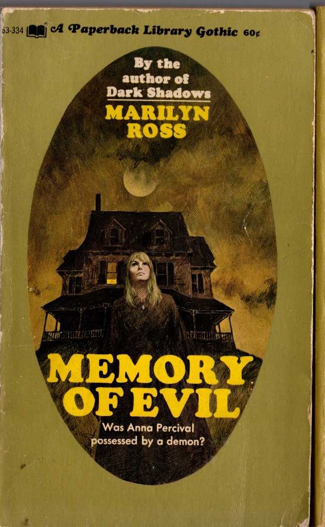 Marilyn Ross  MEMORY OF EVIL front book cover image