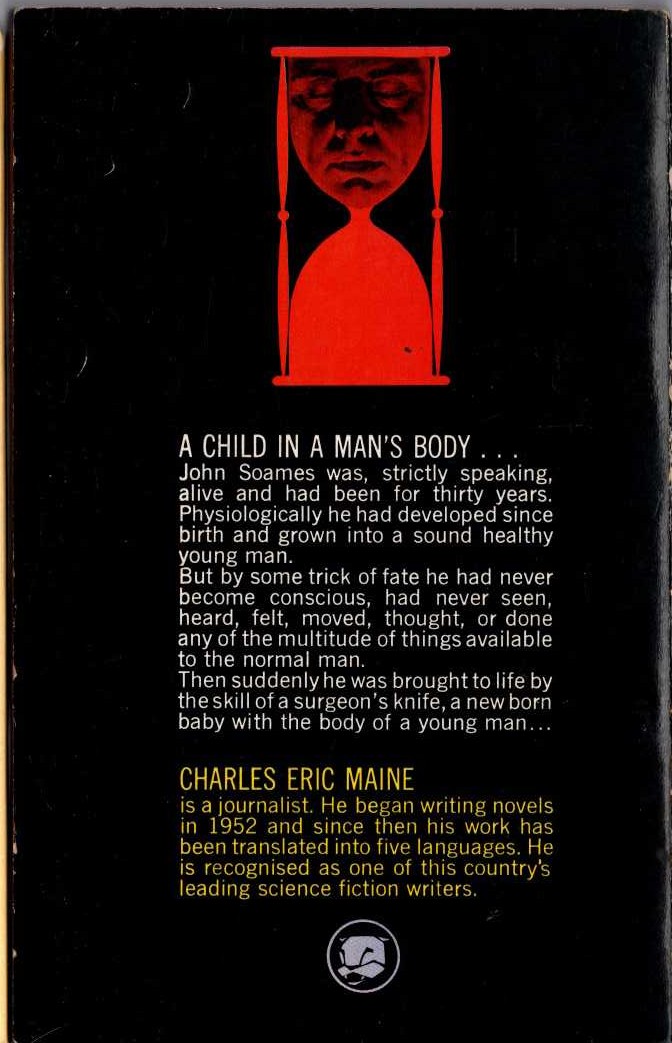 Charles Eric Maine  THE MIND OF MR SOAMES magnified rear book cover image