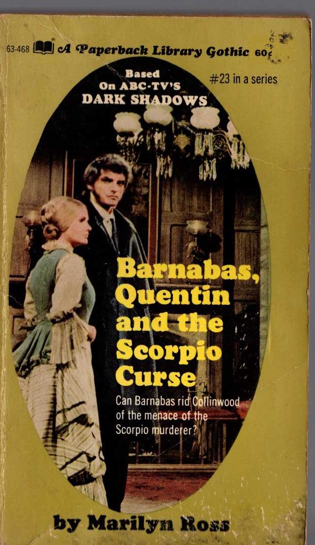 Marilyn Ross  BARNABAS, QUENTIN, AND THE SCORPIO CURSE front book cover image