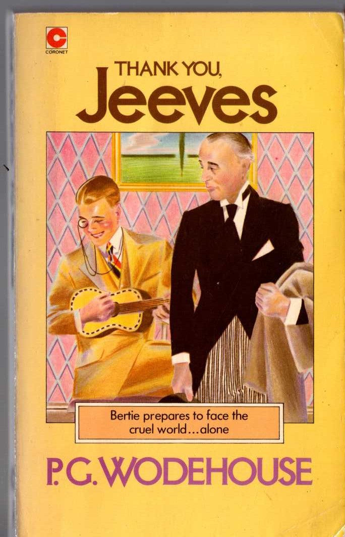 P.G. Wodehouse  THANK YOU, JEEVES front book cover image