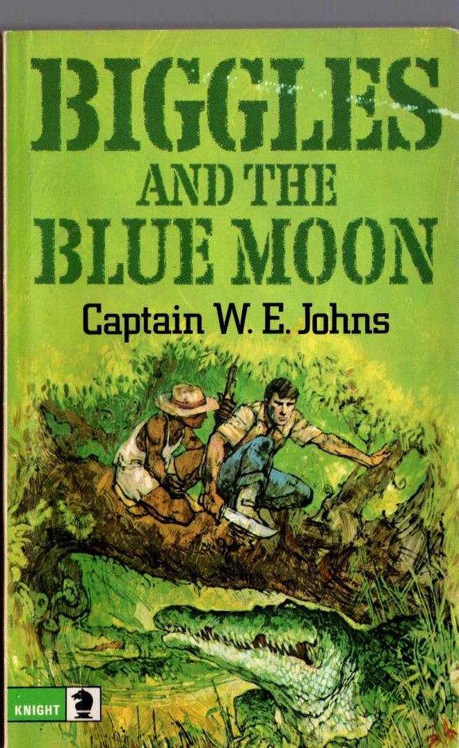Captain W.E. Johns  BIGGLES AND THE BLUE MOON front book cover image
