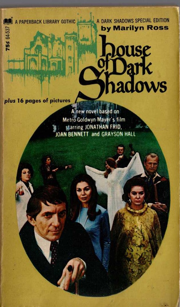 Marilyn Ross  HOUSE OF DARK SHADOWS front book cover image