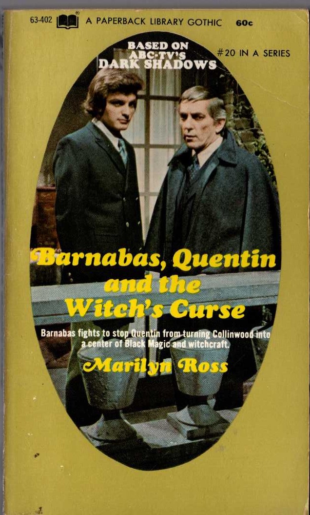 Marilyn Ross  BARNABAS, QUENTIN AND THE WITCH'S CURSE front book cover image