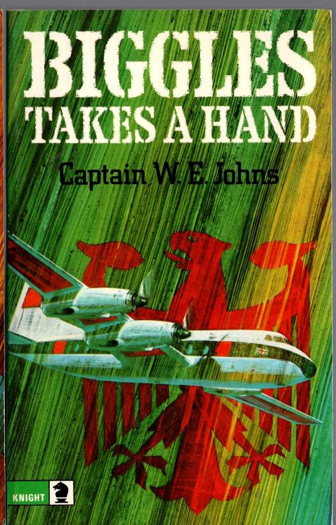 Captain W.E. Johns  BIGGLES TAKES A HAND front book cover image