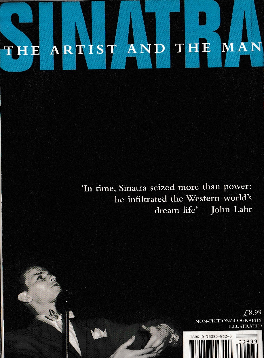 John Lahr  SINATRA: THE ARTIST AND THE MAN magnified rear book cover image