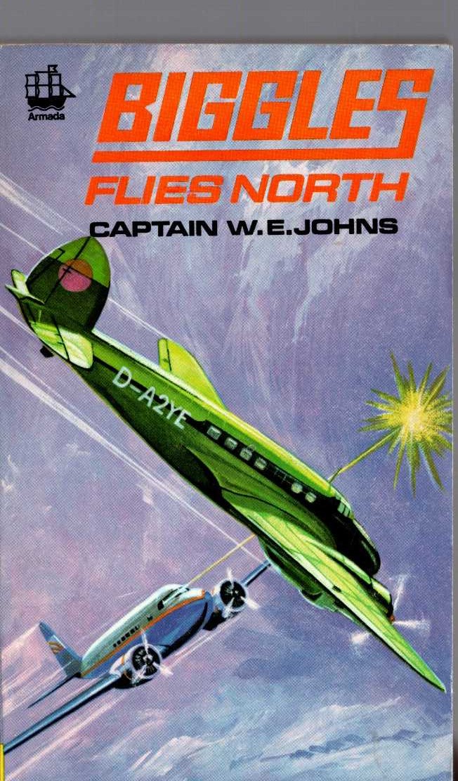 Captain W.E. Johns  BIGGLES FLIES NORTH front book cover image