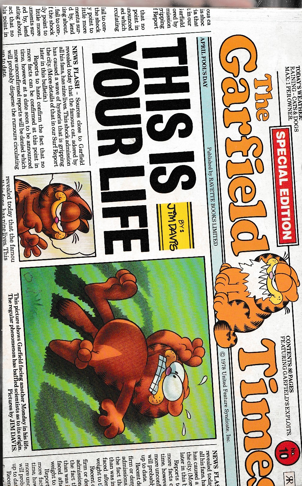 Jim Davis  GARFIELD: THIS IS YOUR LIFE front book cover image