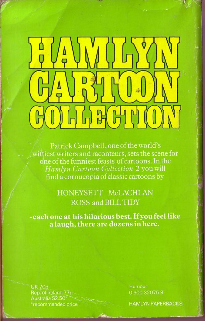 Patrick Campbell (Introduces) HAMLYN CARTOON COLLECTION 2 magnified rear book cover image
