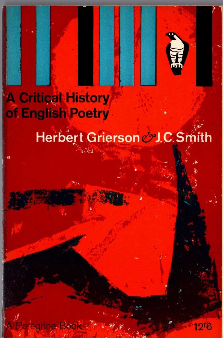J.C. Smith  A CRITICAL HISTORY OF ENGLISH POETRY front book cover image