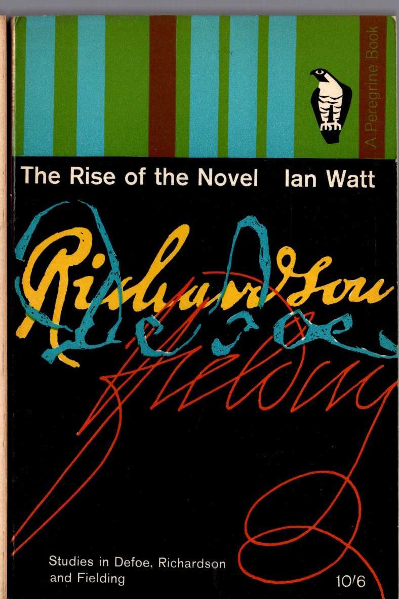 Ian Watt  TH RISE OF THE NOVEL front book cover image