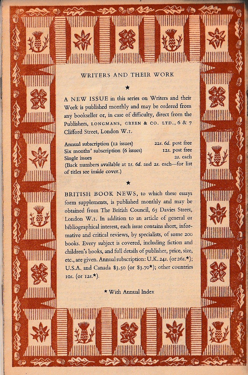 (Kenneth Young) D.H.LAWRENCE magnified rear book cover image