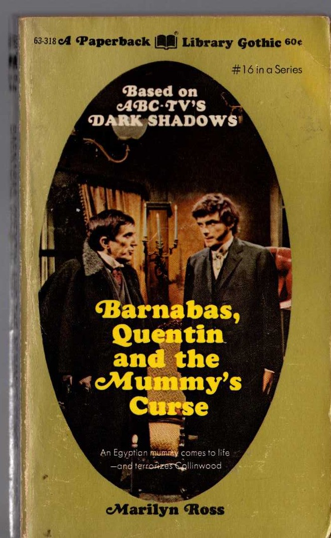 Marilyn Ross  BARNABAS, QUENTIN AND THE MUMMY'S CURSE front book cover image
